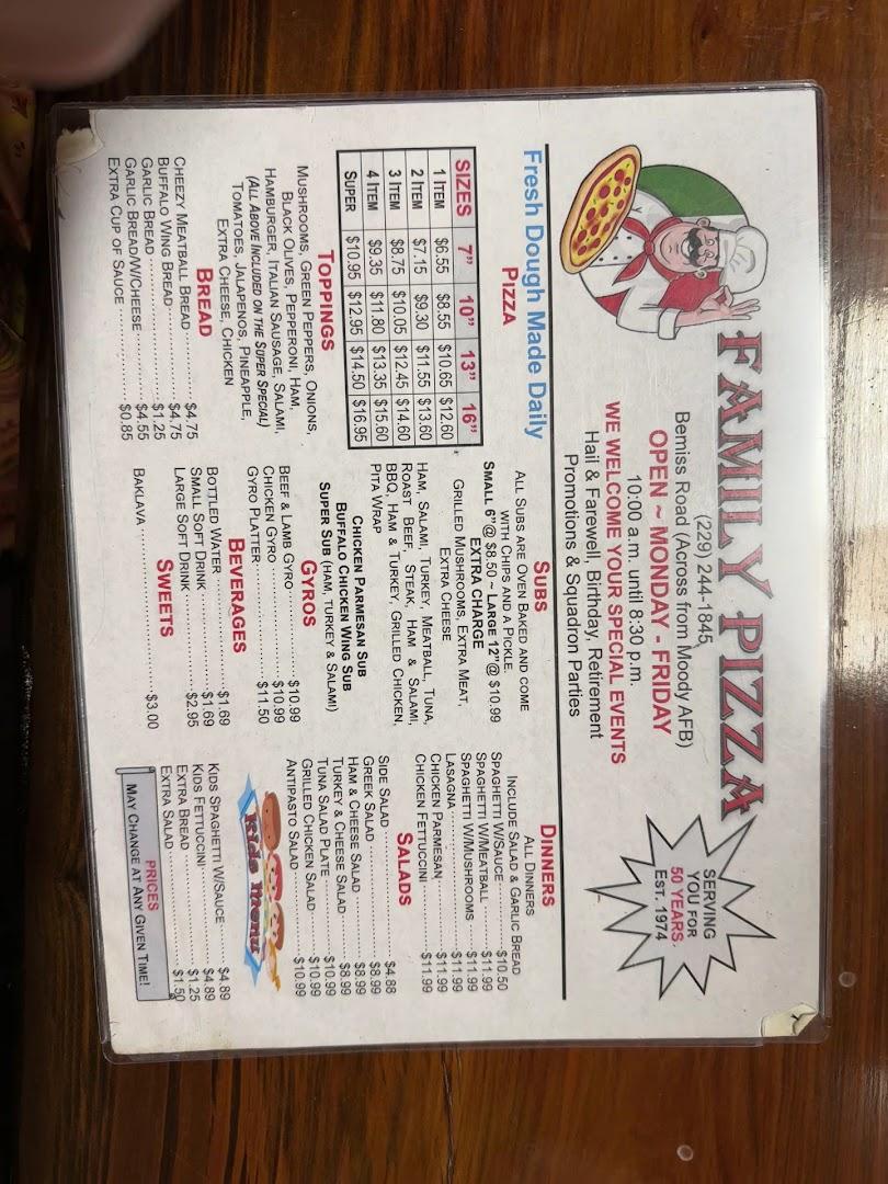 Family Pizza House Menu image 3